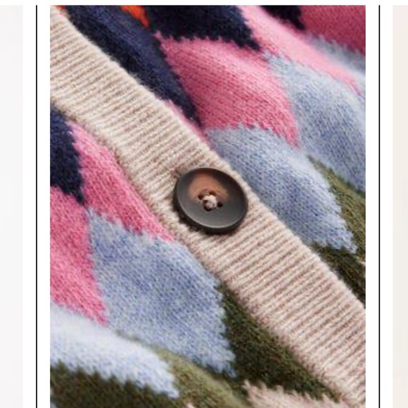Boden Patterned Cardigan NWT - Picture 6 of 6